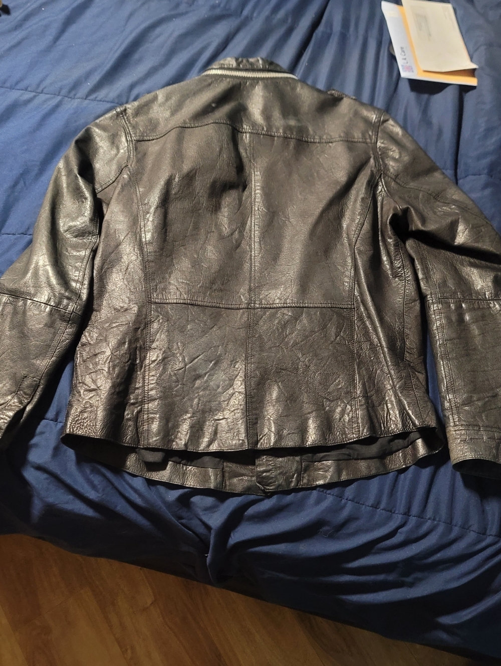 ALL SAINTS Spitalfields Lot No. A Leather Jacket XXL - Picture 5 of 7